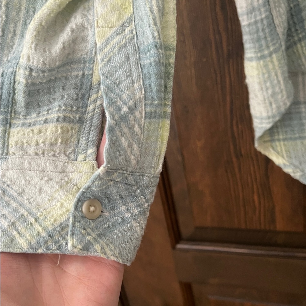 Rails Light Blue Cream Plaid Shirt - Picture 5 of 7